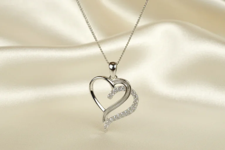 Double heart pendant